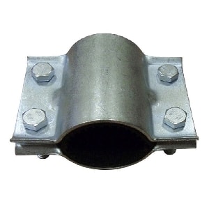 Хомут ремонтный двухсторонний сталь оц Ду 40 (Дн 47-56) L=65мм, DN 40