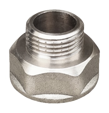 Переход латунь никель Ду 32х20 (1 1/4"х3/4") ВР/НР VALFEX VF.592.N.114.034, DN 32
