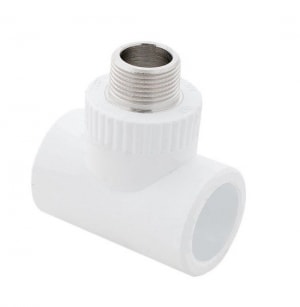 Тройник PP-R комбинированный белый НР Дн 25x3/4" RTP (РосТурПласт) 10756