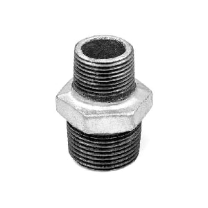 Ниппель переходной чугун оц Ду 20х15 (3/4"х1/2") НР, DN 20, 3/4 дюйма