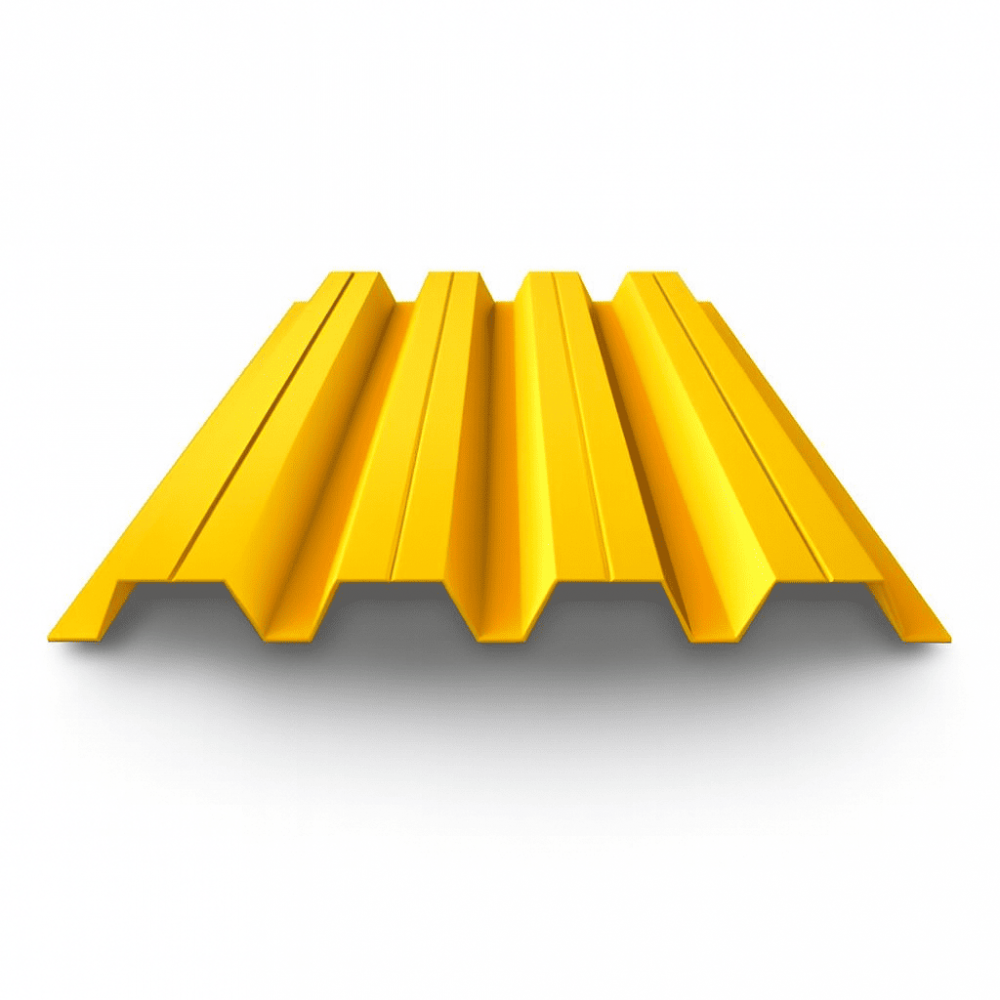Профнастил окрашенный  НС44 0,7х1000(1064) RAL 1003 сигнально-желтый