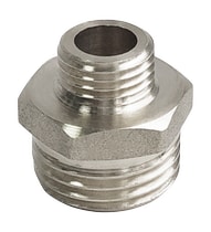 Ниппель латунь никель переходной Ду 40х20 (1 1/2"х3/4") НР VALFEX VF.580.N.112.034, DN 40